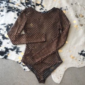 Bronze Mesh Bodysuit ✨